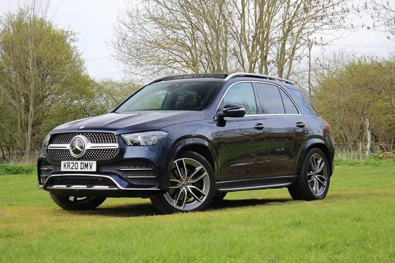Used Mercedes GLE400 AMG line 2020 Blue Estate