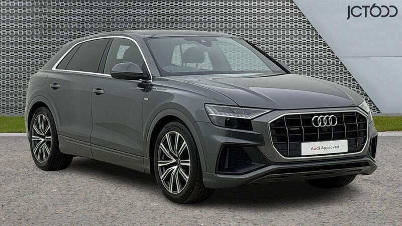 Grey Used 2022 Audi Q8 S-Line SUV | £42,540 (Good price) - Image 1/4