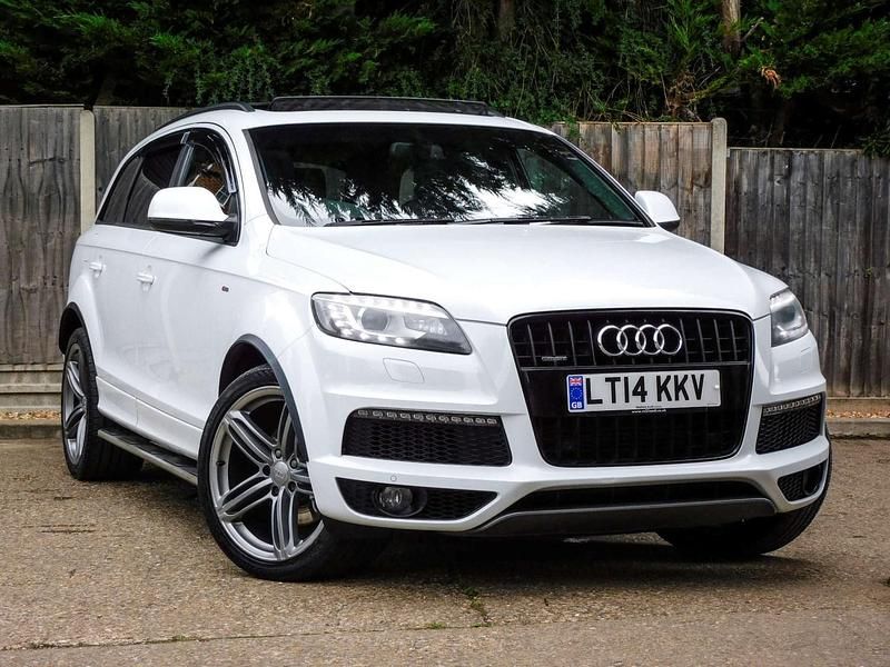 White Used 2014 Audi Q7 S-line plus SUV | £12,150 (Good price) - Image 1/4