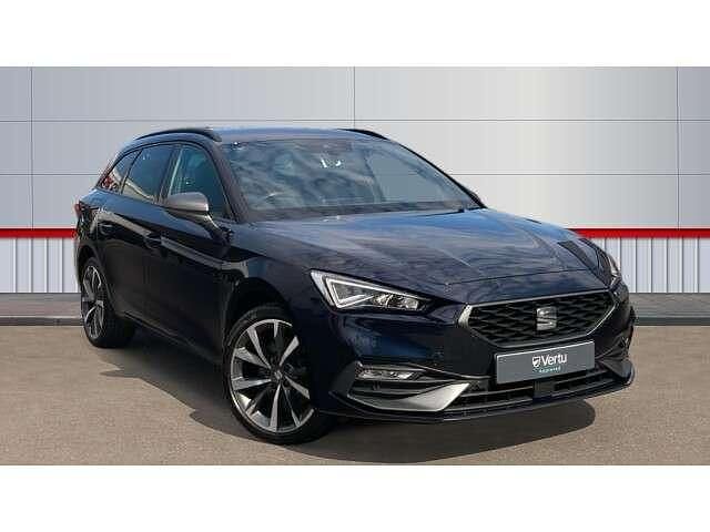 Blue Used 2021 Seat Leon FR Sport Estate | £17,100 (Fair price) - Image 1/4