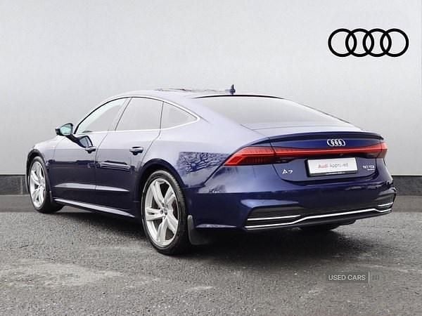 Used Audi A7 S-Line 2019 Blue Sedan