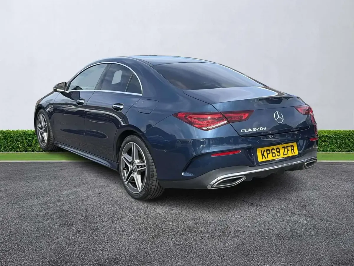 Used Mercedes CLA220 AMG Line Premium 190 HP (139 kW) 2019 Blue Sedan