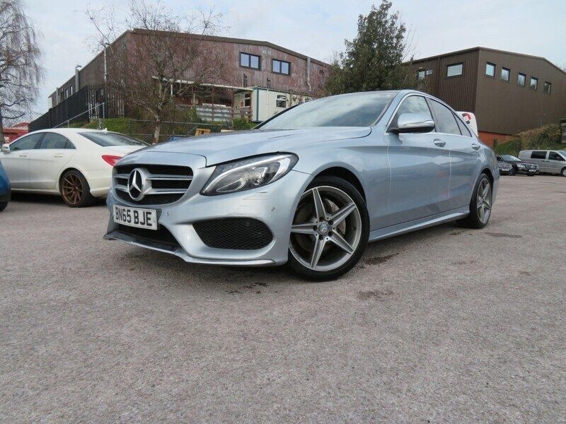 Silver Used 2015 Mercedes C200 AMG Line Premium Sedan | £9,995 (A bit pricey) - Image 1/2