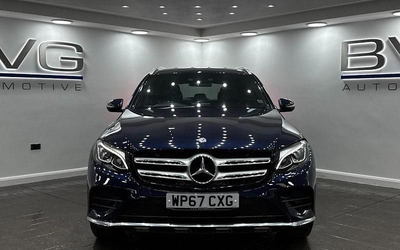 Used Mercedes GLC220 AMG line 170 HP (125 kW) 2017 Blue Estate