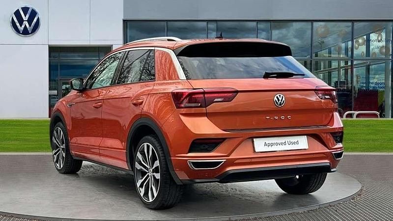 Used VW T-Roc R-line 150 HP (110 kW) 2020 Orange SUV