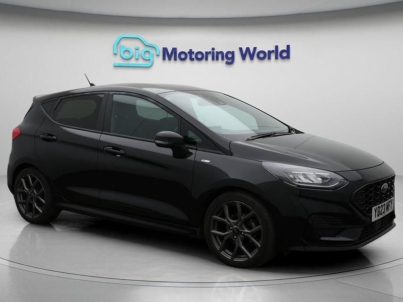 Black Used 2023 Ford Fiesta ST-Line Hatchback | £13,400 (Good price) - Image 1/4