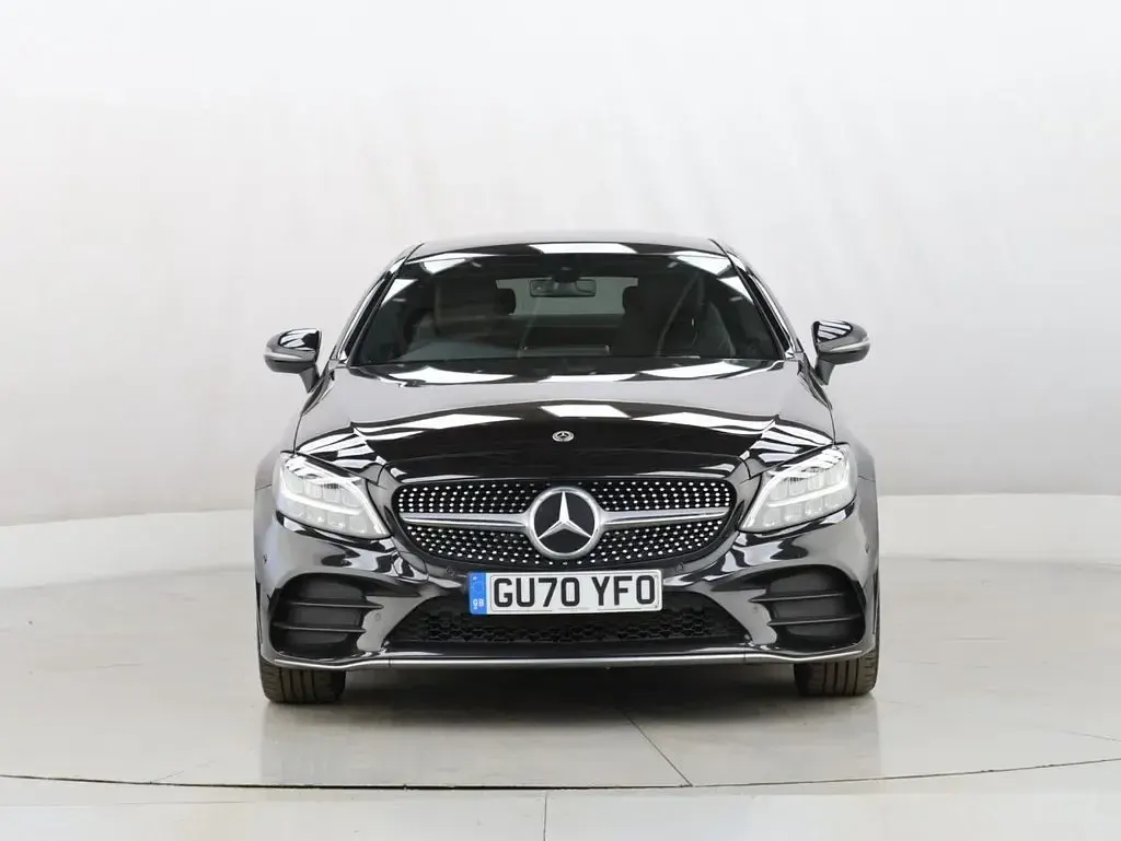 Used Mercedes C200 AMG line 198 HP (145 kW) 2020 Black Coupe