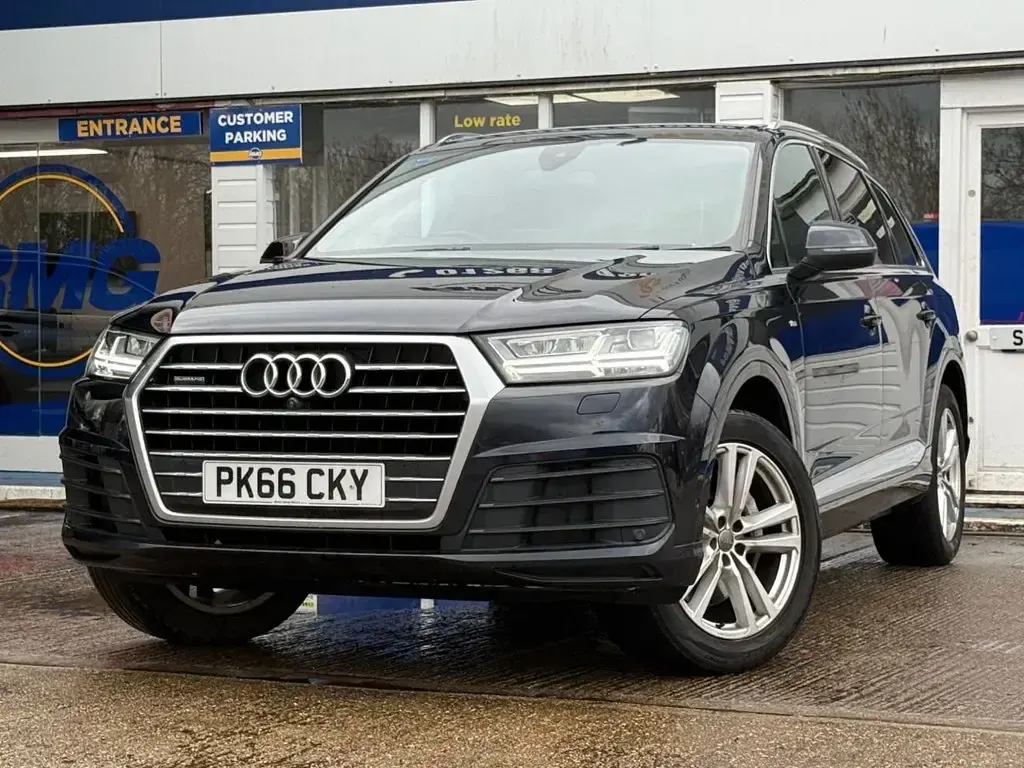 Używany Audi Q7 S-Line 272 KM (200 kW) 2016 Niebieski SUV