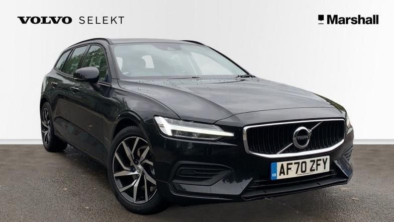Metallic onyx black Used 2020 Volvo V60 Momentum Estate | £24,044 (Good price) - Image 1/4