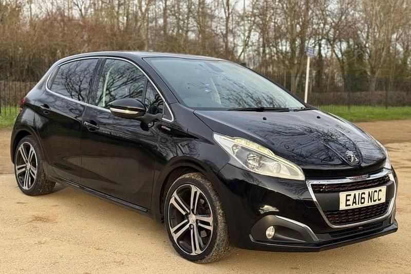 Used Peugeot 208 GT-line 110 HP (80 kW) 2016 Black Hatchback