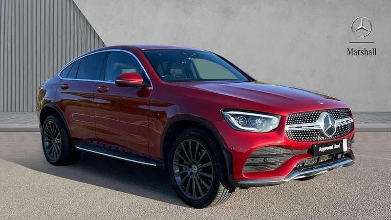 Red Used 2021 Mercedes GLC300e AMG Line Premium Coupe | £29,980 (Fair price) - Image 1/4