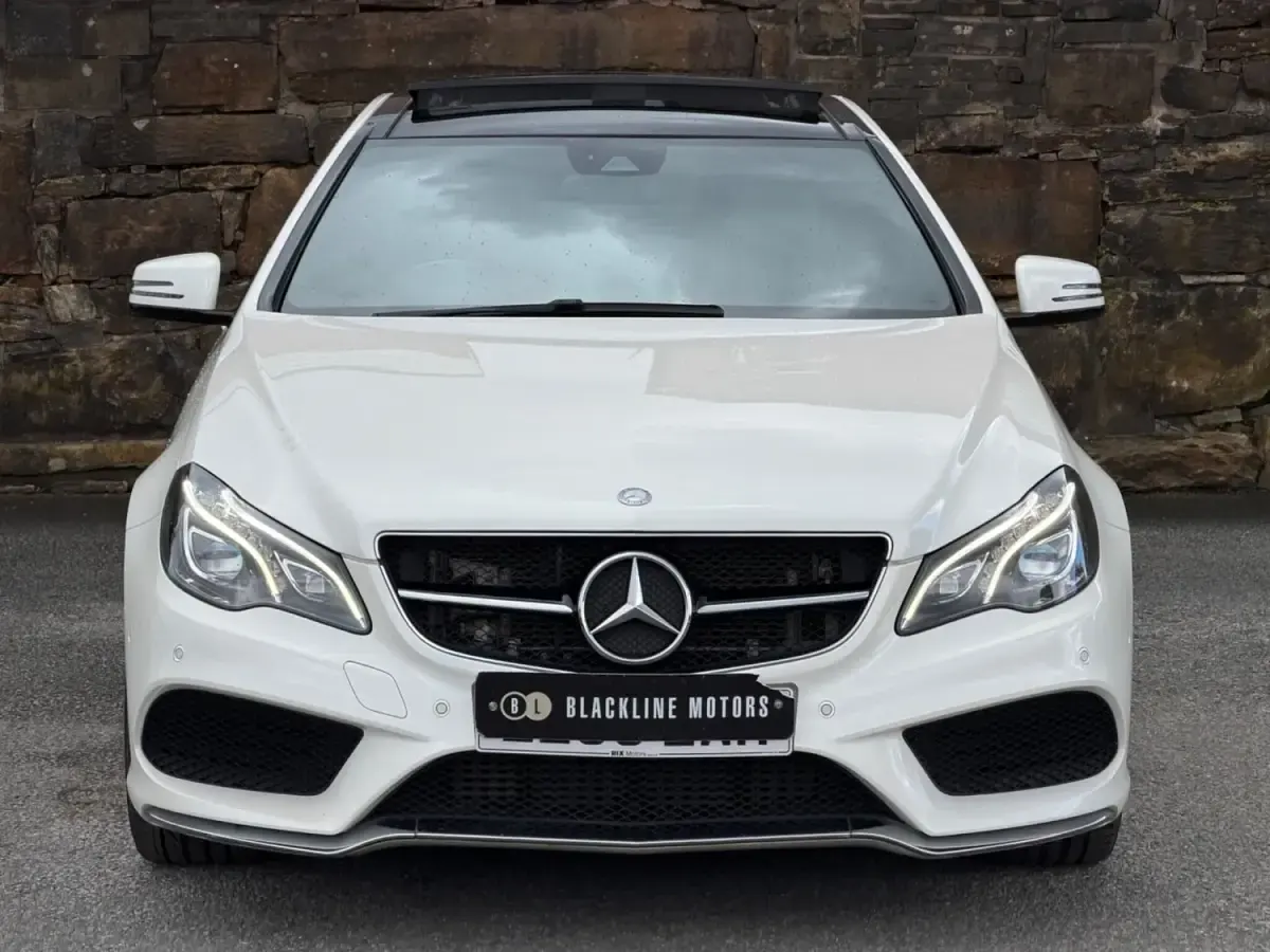 Begagnad Mercedes E350 AMG line 258 HK (189 kW) 2016 Vit Sportkupé