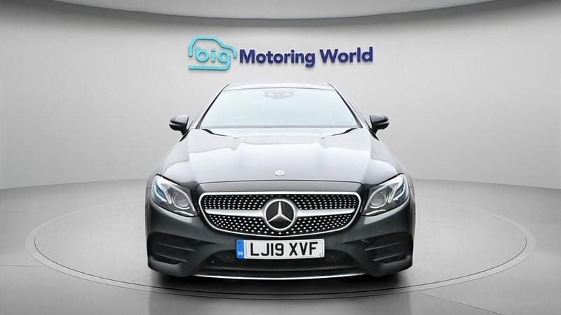 Used Mercedes E350 AMG line 313 HP (230 kW) 2019 Green Coupe