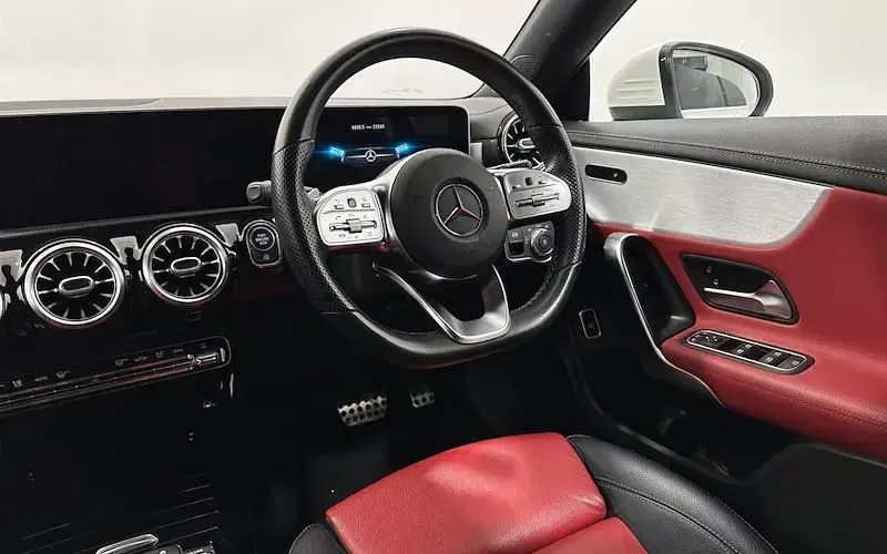 Used Mercedes CLA200 AMG Line Premium 163 HP (119 kW) 2020 White Coupe