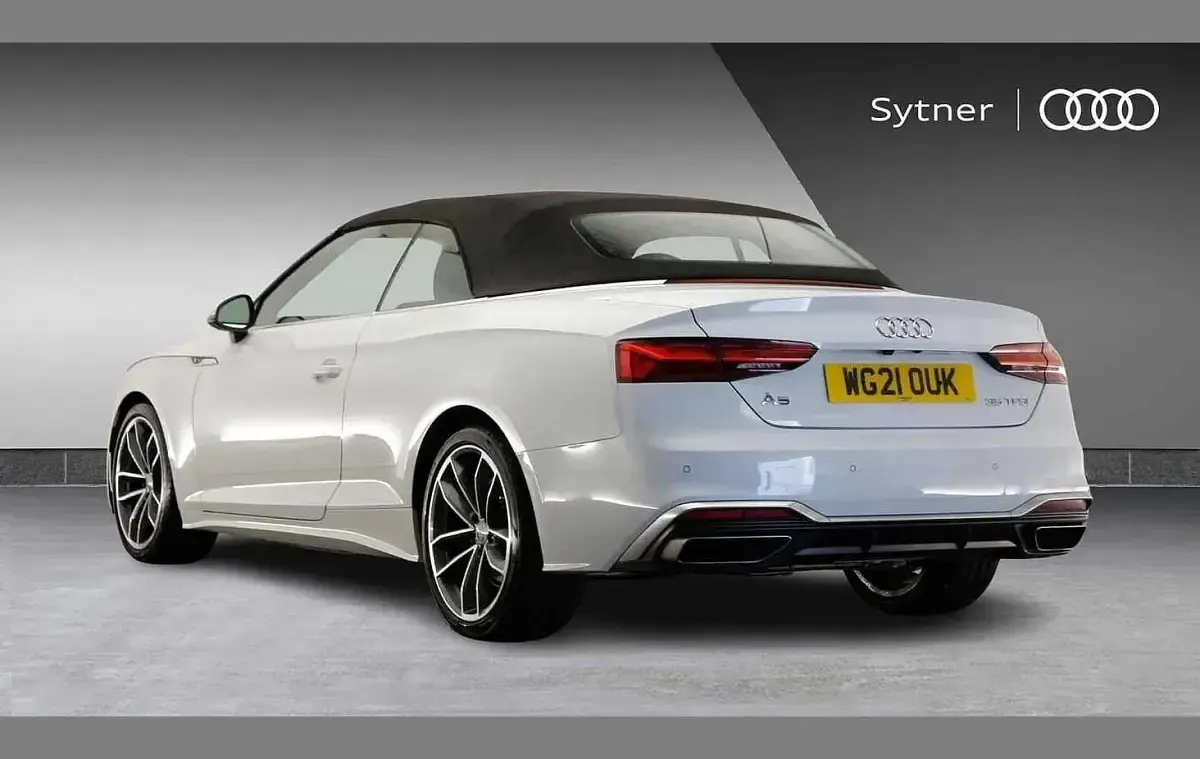 Used Audi A5 Cabriolet S-Line 147 HP (108 kW) 2021 White Cabriolet