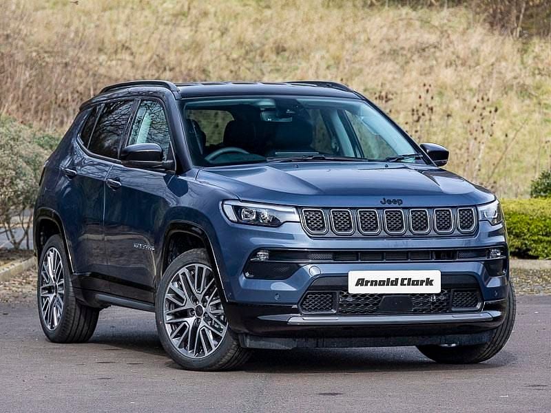 Bicolour metallic blue shade with black roof New 2025 Jeep Compass Summit SUV | £24,998 (Super price) - Image 1/4