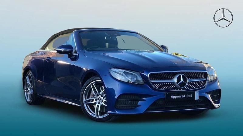 Blue Used 2020 Mercedes E350 AMG line Cabriolet | £25,495 (Good price) - Image 1/4