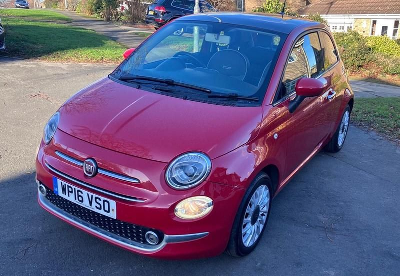 Used Fiat 500 Lounge 69 HP (50 kW) 2016 Red Hatchback