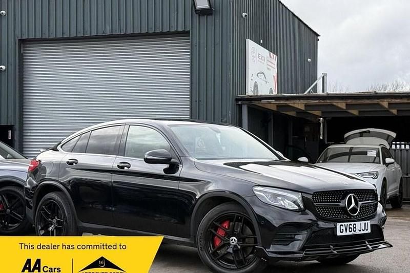 Used Mercedes GLC220 AMG line 170 HP (125 kW) 2018 Black Coupe
