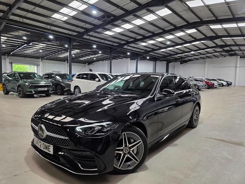 Used Mercedes C300e AMG line 2022 Black Sedan