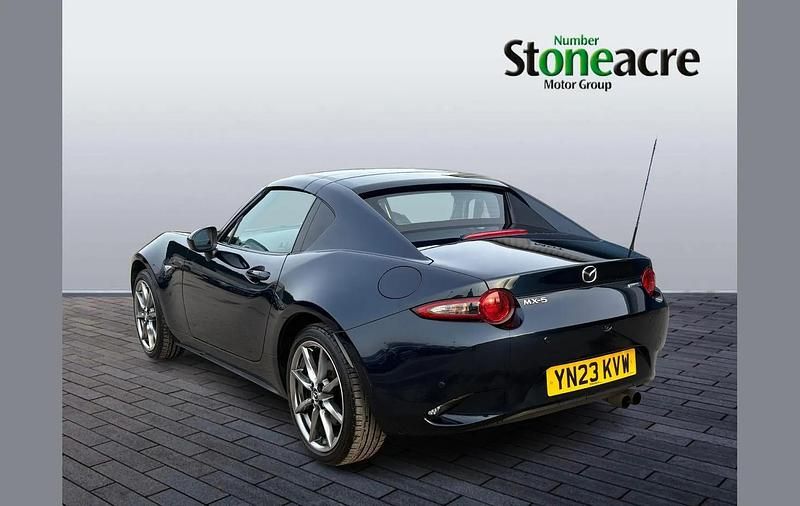 Used Mazda MX5 Exclusive-Line 129 HP (94 kW) 2023 Blue Cabriolet