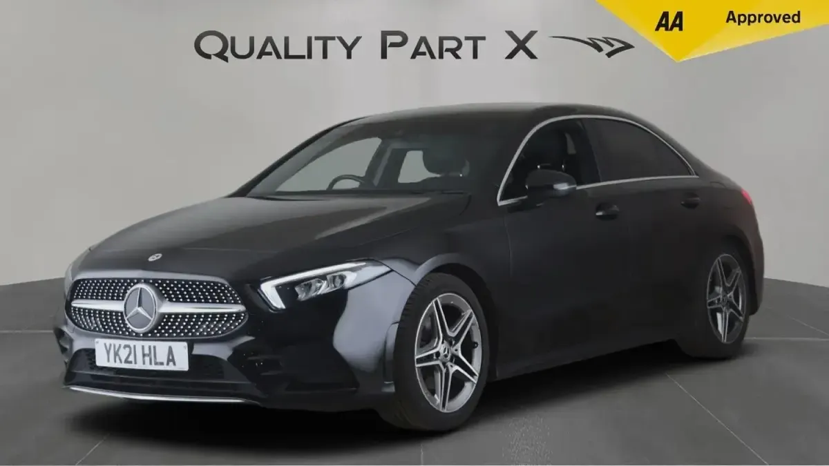 Used Mercedes A200 AMG line 2021 Black Sedan