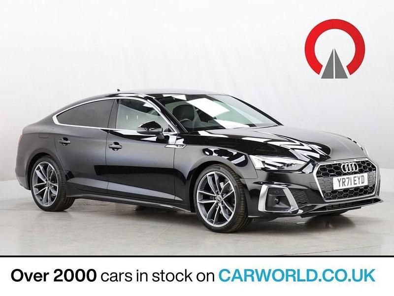 Black Used 2021 Audi A5 Sportback S-Line Hatchback | £23,700 (Fair price) - Image 1/3