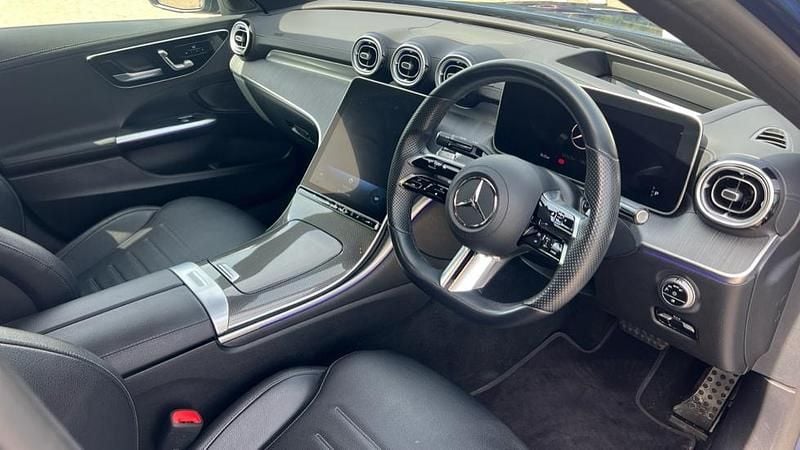 Used Mercedes C300 AMG Line Premium Plus 258 HP (189 kW) 2022 Spectral blue metallic