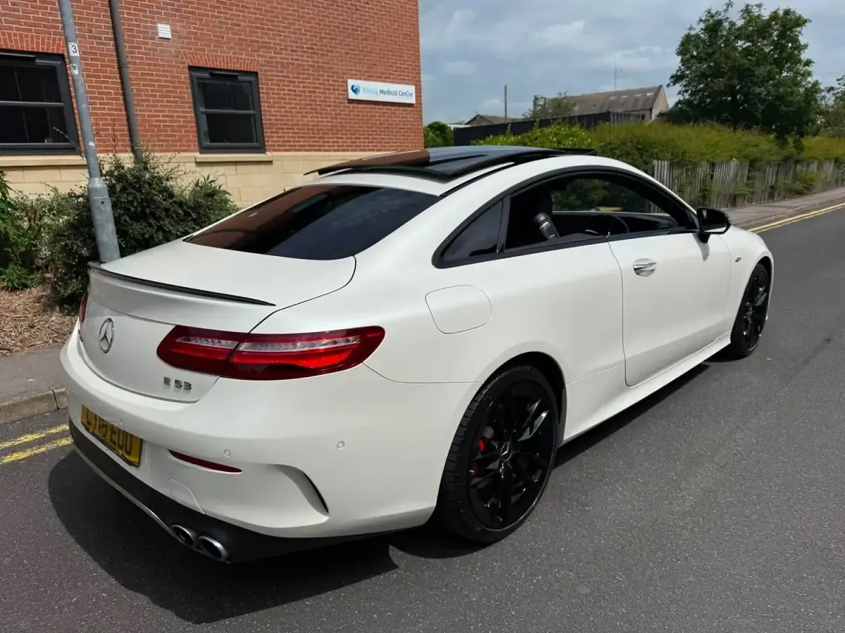 Used Mercedes E53 AMG Premium Plus 450 HP (330 kW) 2018 White Coupe