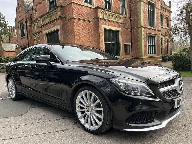 Black Used 2016 Mercedes CLS220 AMG line Coupe | £9,981 (Good price) - Image 1/4