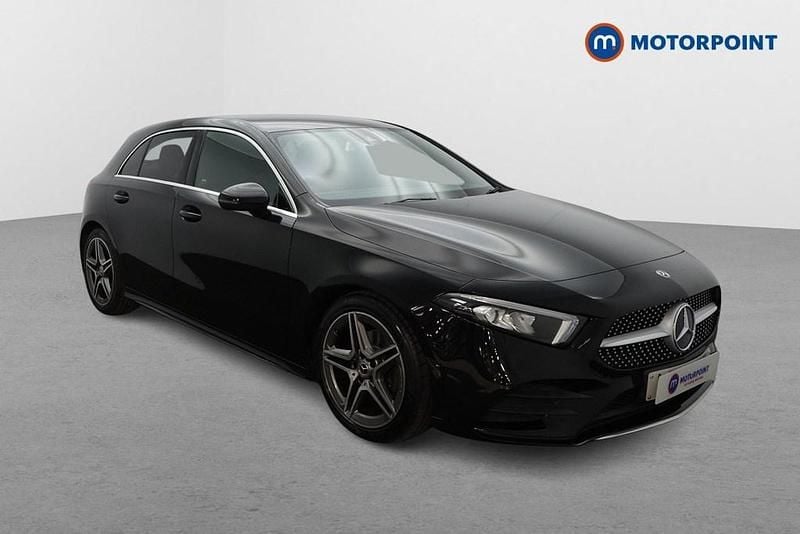 Used Mercedes A180 AMG line 116 HP (85 kW) 2019 Black Hatchback