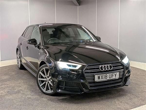 Black Used 2018 Audi A3 Black Edition Hatchback | £11,695 (Fair price) - Image 1/4
