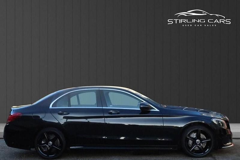 Used Mercedes C200 AMG line 136 HP (100 kW) 2018 Black Sedan