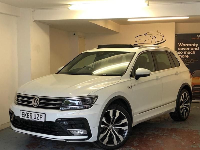 White Used 2016 VW Tiguan R-line SUV | £14,550 (A bit pricey) - Image 1/4
