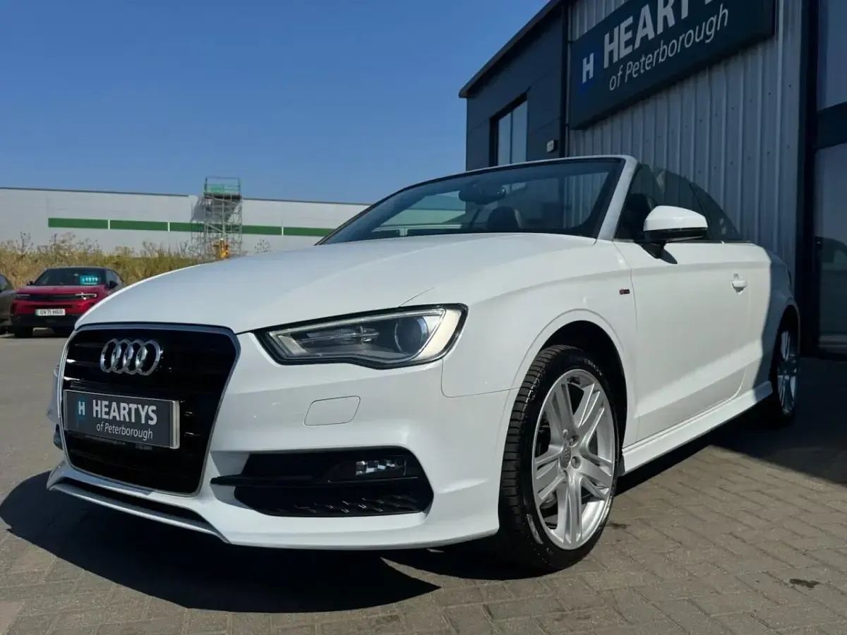 Used Audi A3 Cabriolet S-Line 180 HP (132 kW) 2014 White Cabriolet