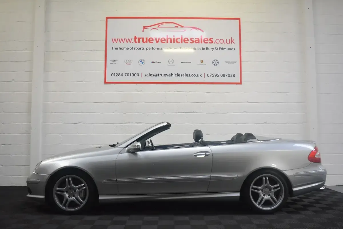 Used Mercedes CLK55 AMG AMG 2003 Silver Cabriolet