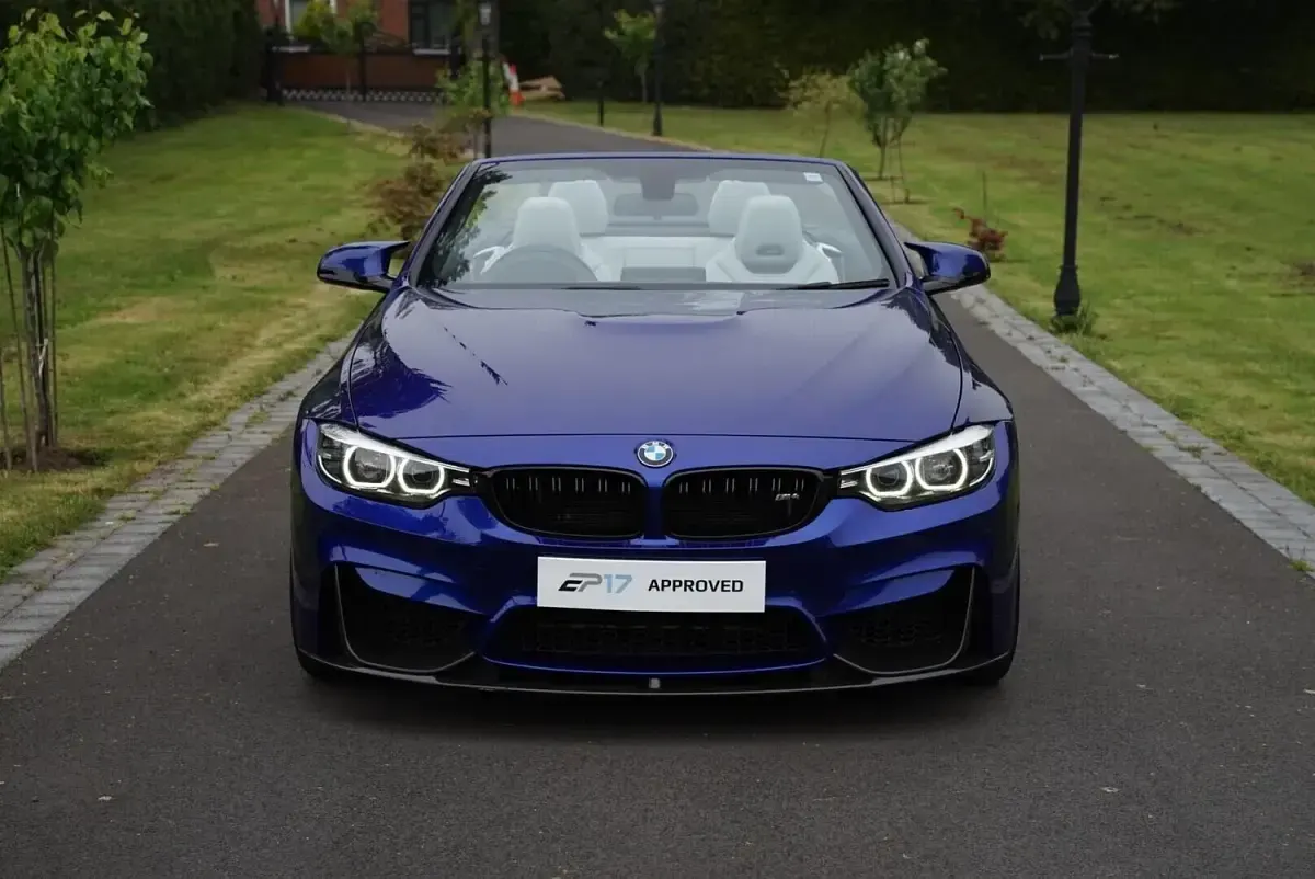 Used BMW M4 Cabriolet Competition Edition 443 HP (325 kW) 2018 Blue Cabriolet