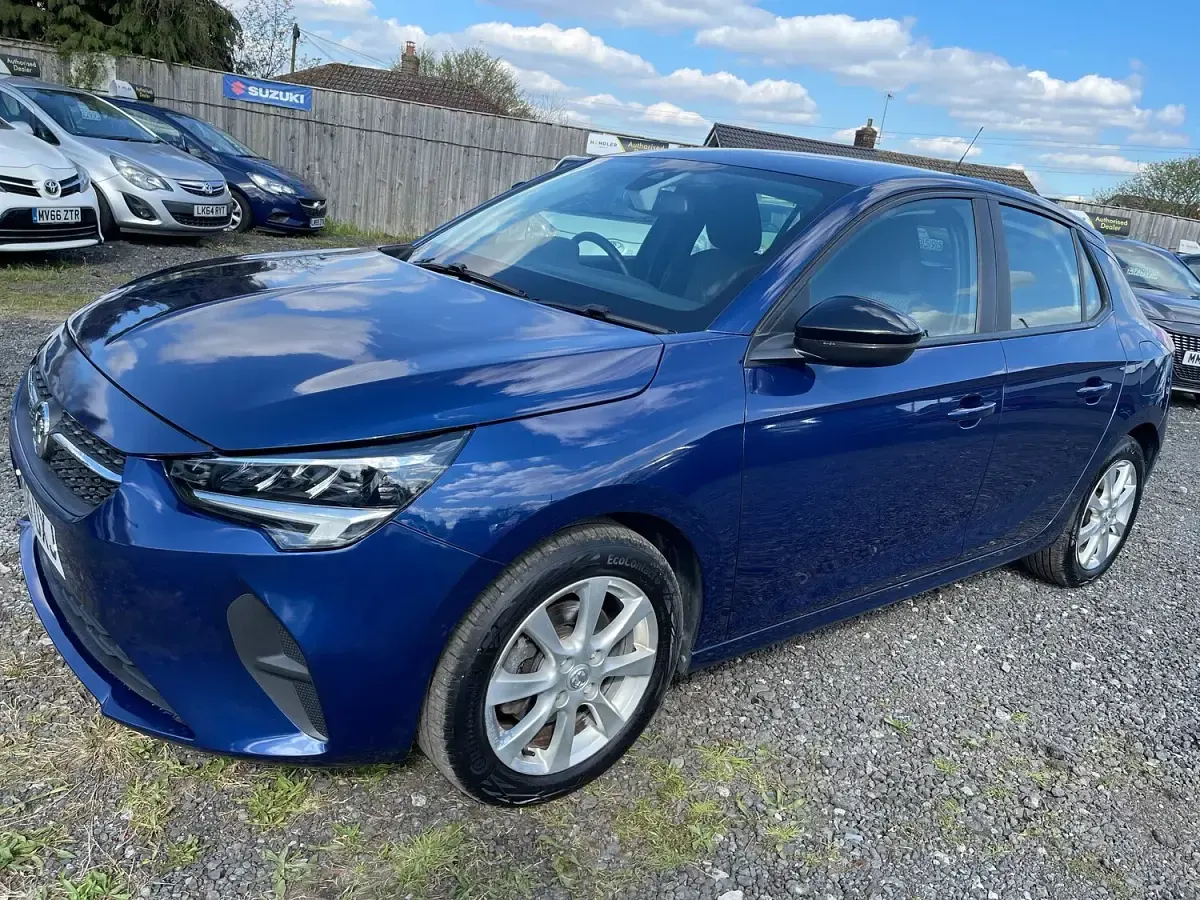 Used Vauxhall Corsa S 100 HP (73 kW) 2021 Blue Hatchback