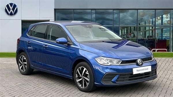 Reef blue metallic Used 2024 VW Polo Life Hatchback | £18,653 (Fair price) - Image 1/4