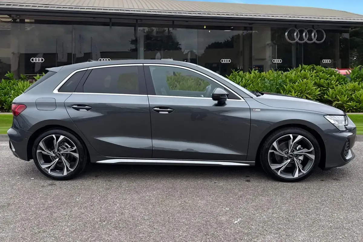 New Audi A3 Sportback S-Line 2026 Grey Hatchback