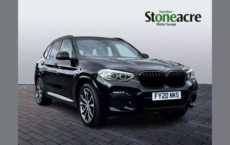 Black Used 2020 BMW X3 M Sport SUV | £25,500 (Good price) - Image 1/4