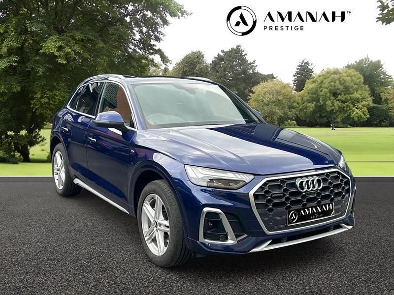 Blue Used 2021 Audi Q5 S-Line SUV | £28,990 (A bit pricey) - Image 1/4