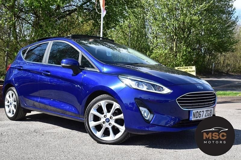 Used Ford Fiesta Titanium 2018 Blue Hatchback