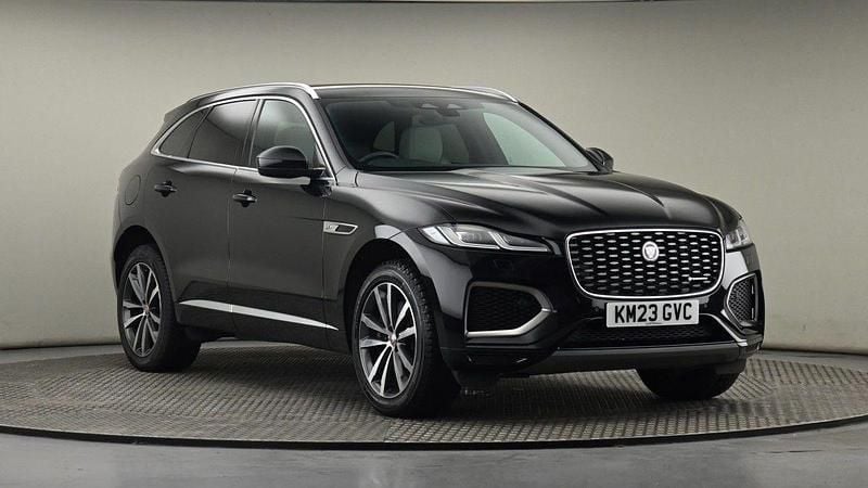 Exterior paint santorini black Used 2023 Jaguar F-Pace R-Dynamic SUV | £32,900 (Fair price) - Image 1/4