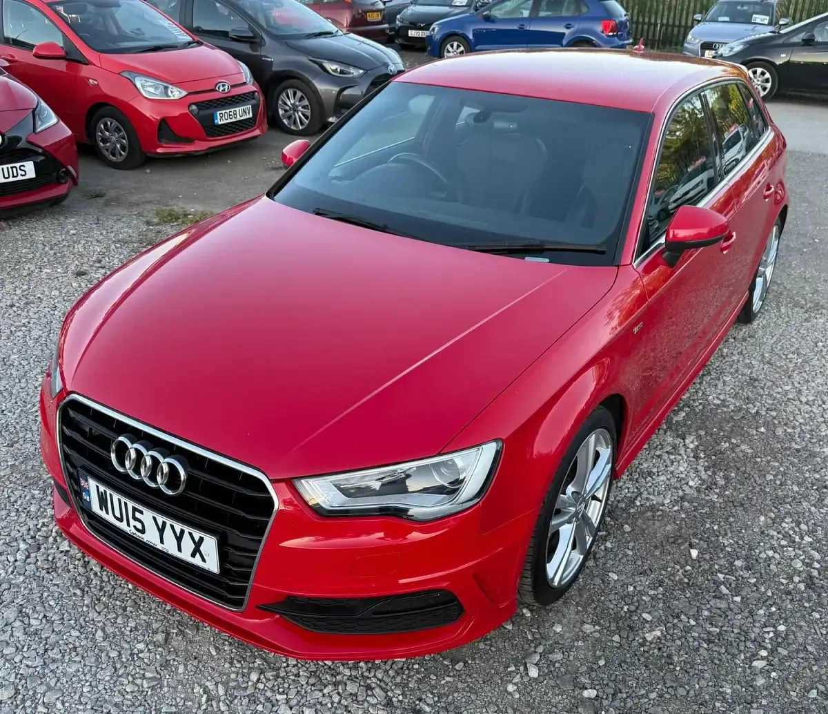 Used Audi A3 S-Line 2015 Red Hatchback