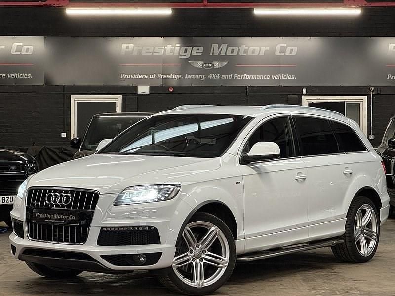 White Used 2014 Audi Q7 S-line plus SUV | £13,991 (Good price) - Image 1/4