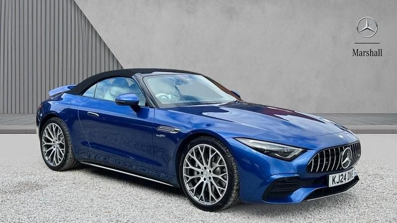 Blue Used 2024 Mercedes SL43 AMG Cabriolet | £79,980 (Fair price) - Image 1/4