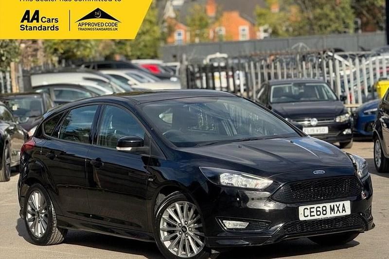 Black Used 2018 Ford Focus ST-Line Hatchback | £8,995 (Good price) - Image 1/1
