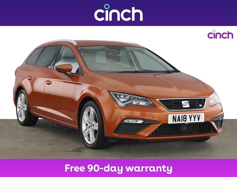 Orange Used 2018 Seat Leon FR Estate | £14,199 (Fair price) - Image 1/3