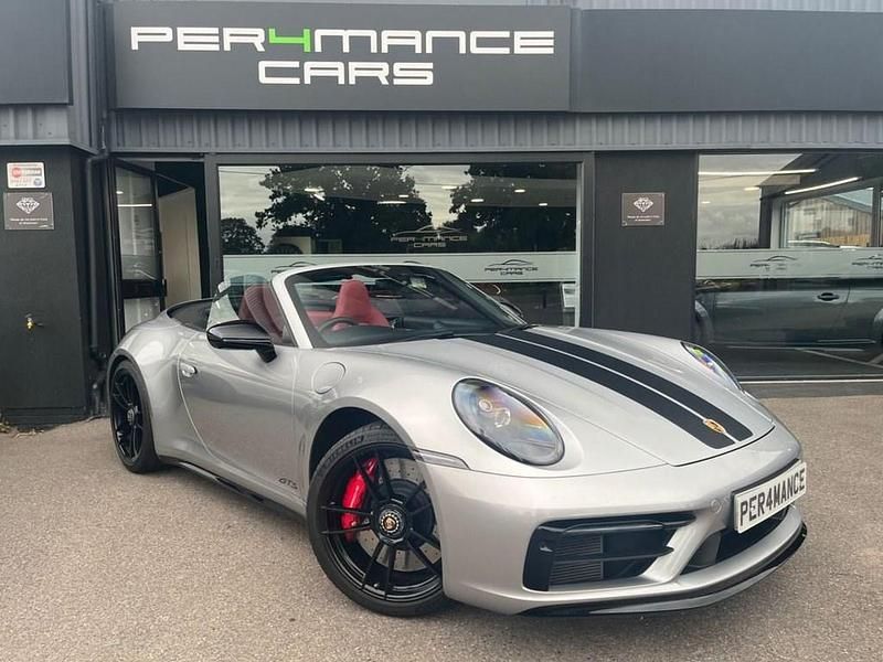 Silver Used 2023 Porsche 911 Carrera 4 GTS Cabriolet | £119,990 (Expensive) - Image 1/4